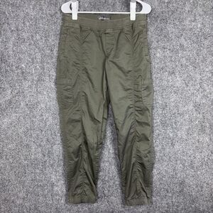 Eddie Bauer Laid Back Twill Jogger Pants Womens Size 10 Green